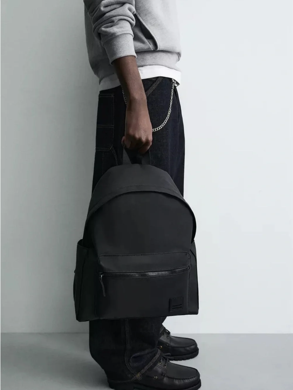 ZARA RUBBERIZED BACKPACK